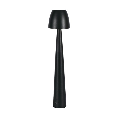 Lampe de table LED rechargeable 3W, noir - Dimmable CCT, tactile 3 étapes, incl. câble USB