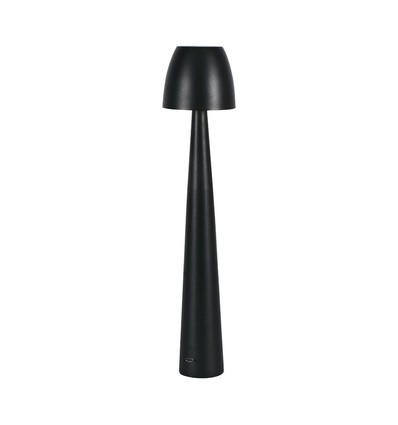 Lampe de table LED rechargeable 3W, noir - Dimmable CCT, tactile 3 étapes, incl. câble USB