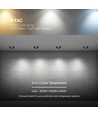 12W Ø8,6cm Blændfri CCT Downlight RA90 - Hul: Ø7,5 cm, Ydre mål: Ø8,6 cm, 3 lyskulører, sort front, Honeycomb