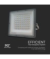 50W LED-breedstraler CCT - IP65, grijze behuizing, 3 lichtkleuren