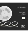 10m 10,5W/m LED strip - IP65, 120 LED pr. meter, 1100lm/m, Plug & Play