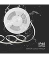 10m 10,5W/m LED strip - IP65, 120 LED per meter, 1100lm/m, 230V plug-and-play