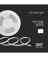Strip LED 10m 10,5W/m, blanc chaud - IP65, 120 LED par mètre, 230V plug-and-play