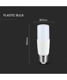 Ampoule LED E27 7,5W - T37, puce LED Samsung, 4000K, 660lm, remplace 50W