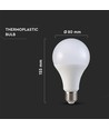 E27 20W LED-lamp - A80, 120lm/W