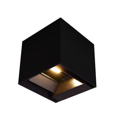 9W Solara sort LED vegglampe med sensor - Solcelle, IP65, 3-i-1 CCT, 800lm, PIR sensor