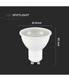 Ampoule LED GU10 7,5W dimmable - 610lm, 110°, remplace 70W, 3000K