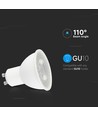 GU10 7,5W - Spot en plastique, 4000K, 110°