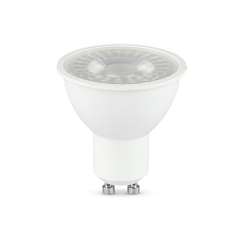 GU10 7,5W LED lamp - 610lm, 38°, warm wit, wit kunststof