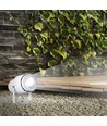 Spot de jardin LED 12W avec piquet - IP65, Lumière verte, boîtier blanc, aluminium