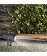 Spot de jardin LED 12W avec piquet - IP65, 3000K, gris, 20 degrés, aluminium