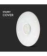 Plafonnier LED Designer Dome 40W avec effet étoilé - 4000lm, dimmable, CCT, télécommande, Ø39cm