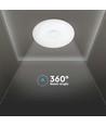 40W Designer Dome LED plafondlamp met sterreneffect - 4000lm, dimbaar, CCT, afstandsbediening, Ø39cm