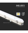 120cm 36W vandtæt komplet LED armatur med sensor - 120lm/W, Samsung LED chip, IP65, mikrobølge sensor