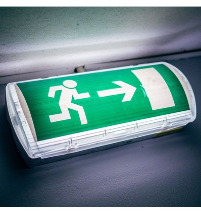 V-Tac Noodverlichting / Exit bord, 3W - Uitgangslicht, incl. batterij en pictogrammen, zelftestknop