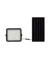 80W Solcelle LED breedstraler met afstandsbediening - 800lm, IP65, 4000K, zwart, incl. 10W zonnepaneel en batterij