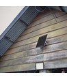 80W Solcells LED strålkastare med fjärrkontroll - 800lm, IP65, 4000K, svart, inkl. 10W solpanel och batteri