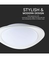 Plafonnier LED design 40W avec télécommande - 4000lm, dimmable, CCT, phantom cover, Ø50cm
