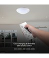 Plafonnier LED design 40W avec télécommande - 4000lm, dimmable, CCT, phantom cover, Ø50cm