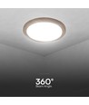60W LED plafondlamp met houtlook, dimbaar - 6000lm, Ø49cm, CCT, incl. afstandsbediening