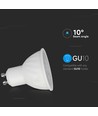 Ampoule LED GU10 6W - Samsung LED chip, lentille 10°, 4000K, 445lm, Ripple Plastic Spotlight