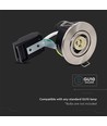 GU10 innfellingsspot - Satin nikkel, IP20