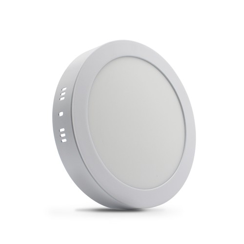 18W dimbar LED-taklampe - Ø22,5cm, høyde: 3,9cm, hvit kant