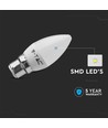 Ampoule LED flamme B22 4,5W - Samsung LED chip, remplace 40W, 180°