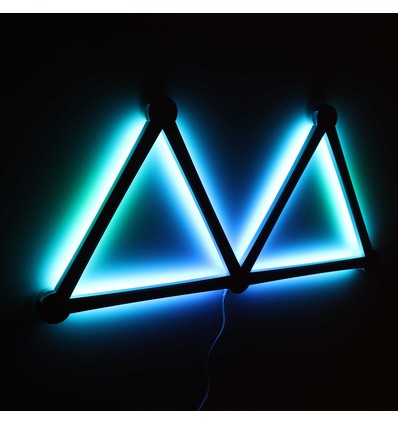 Hexa-Light RGBIC complete set - 6 lichtrails, wandmontage, Bluetooth-app, USB