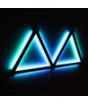 6 stk. Hexa-Light RGBIC komplet sæt - Vægmonteret, Bluetooth app, USB