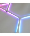 Kit complet Hexa-Light RGBIC - 9 barres lumineuses, montage mural, application Bluetooth, USB