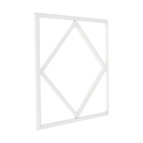 Hexagon Diamant 60x60 LED Panel, 60W - Højde:15mm, 100lm/W, Hvid kant