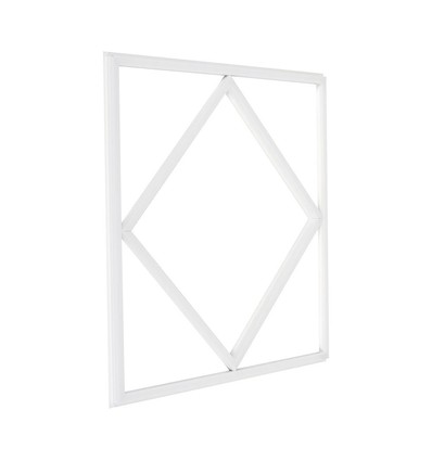 Hexagon Diamant 60x60 LED-panel, 60W - 100lm/W, vit kant