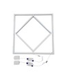 Panneau LED Hexagon Diamant 60x60, 60W - 100lm/W, bordure blanche