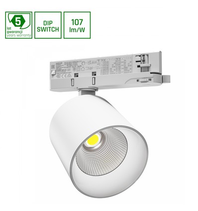ARTEMIDA MAXI RA90 12-42W WW 230V 36, 60DEG IP20 100X96X130 WHITE 5Y WARRANTY WITH POWER CHANGE