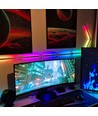 Kit complet Hexa-Light RGBIC - 9 barres lumineuses, montage mural, application Bluetooth, USB