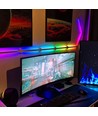 Kit complet Hexa-Light RGBIC - 9 barres lumineuses, montage mural, application Bluetooth, USB