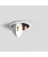 Spot encastrable 6,5W Ø10,9cm 360° RA98 - Perçage : Ø8,5 cm, Dimensions : Ø10,9 cm, orientable à 360 degrés, bord blanc