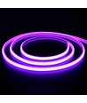 5m 11,5W/m Lilla Neon COB strip - 230V, IP67 vandtæt, 288 LED, Kan klippes for hver 10cm