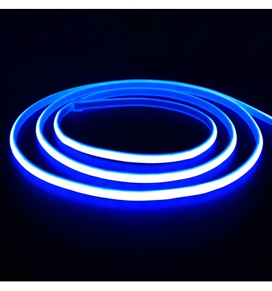 5m 11,5W/m Blauwe Neon COB strip - 230V, IP67, 288 LED, in te korten per 10cm