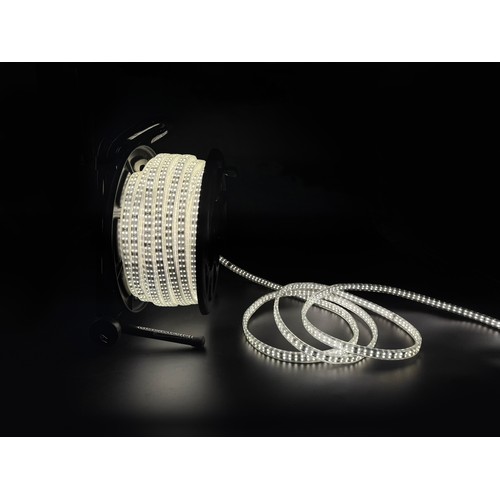 50m 360° arbejdslys LED strip på tromle - 230V, IP67, 360 LED/m, 12W/m, 1500 lm/m