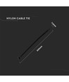 Collier de câble 7,6*300mm noir - Classification incendie UL94-V2, 100 pcs/paquet