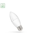 E27 1W LED kogellamp - C37, 3000K, 90lm/W, warm wit