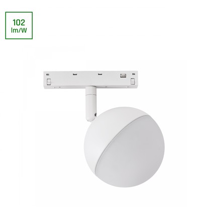 10W SYSTEM SHIFT BASIC GLOBE, 48V - Ø9cm, varm hvit, DC, 90x150 mm