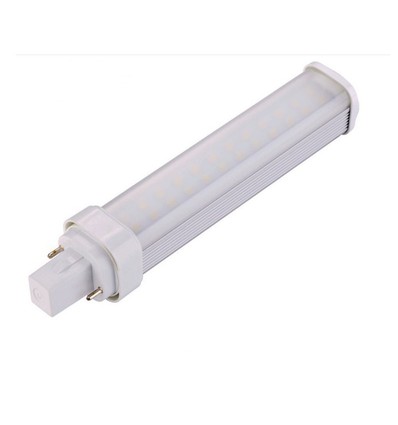 Ampoule LED G24Q 7W - 120°, blanc chaud, dépoli