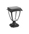 Lampe de jardin solaire LED 2W avec capteur - Noir, IP65, CCT, aluminium, usage extérieur