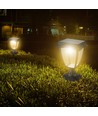 2W LED solcelle havelampe med sensor - Sort, IP65, CCT, aluminium, til udendørs brug