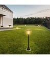 Borne de jardin solaire LED Solara 2W avec capteur - IP65, 93cm, CCT