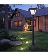 Borne de jardin solaire LED Solara 2W avec capteur - IP65, 93cm, CCT