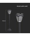 Borne de jardin solaire LED Solara 2W avec capteur - IP65, 93cm, CCT